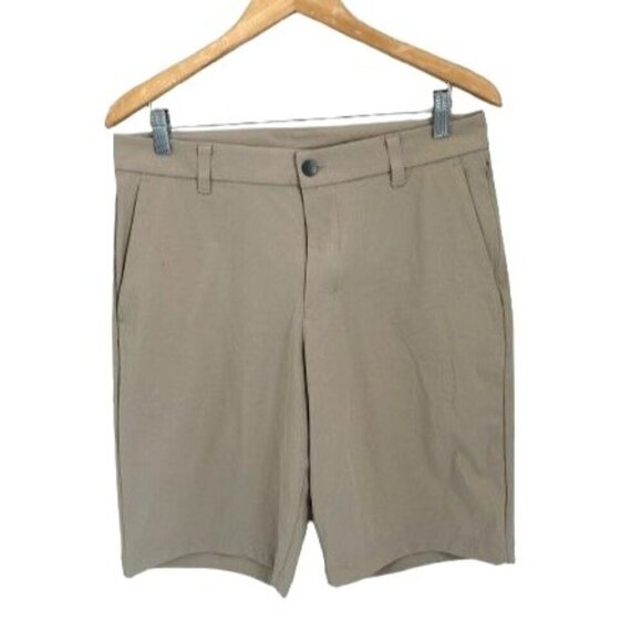 Lululemon Other - Lululemon Commission Shorts Slim Warpstreme 9” Tan Mens Size 32